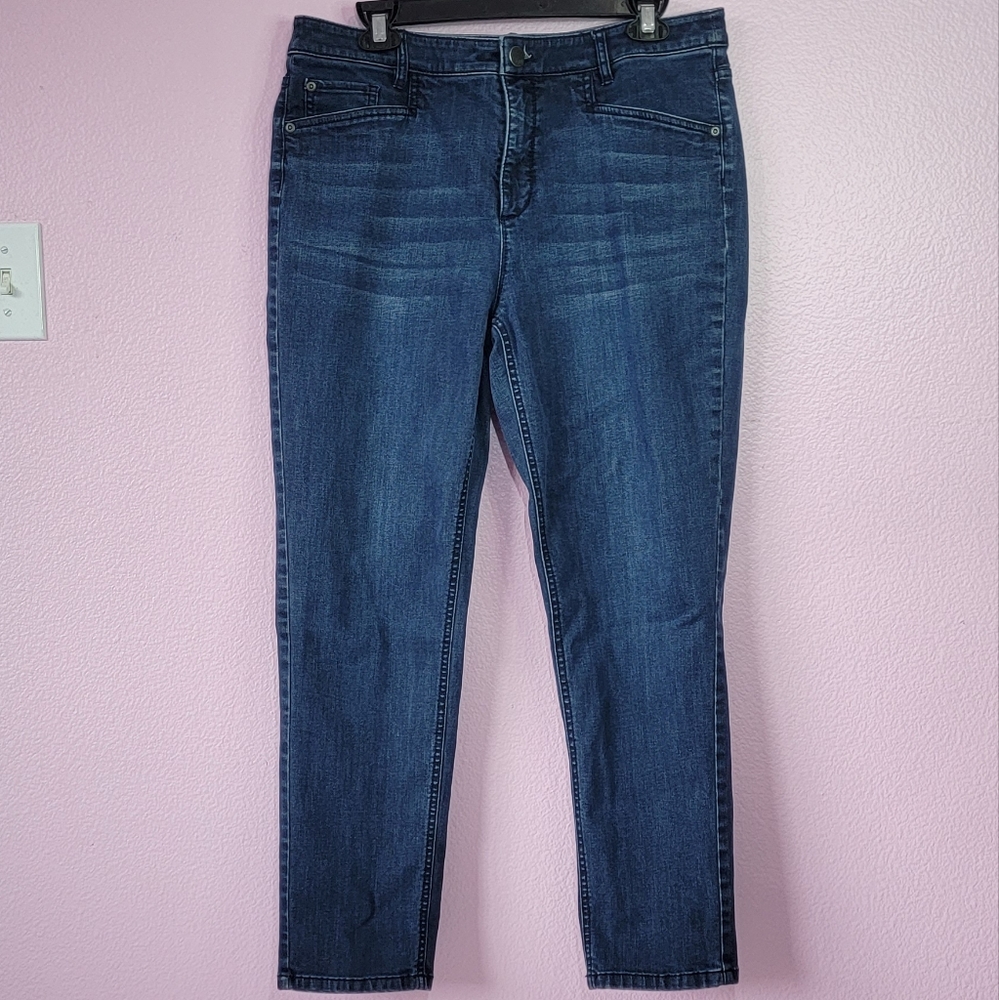 J JILL SMOOTH FIT  SLIM ANKLE JEANS/ 12.